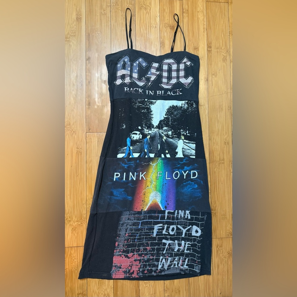 Urban Renewal Black Graphic Midi Dress ONE OF A KIND